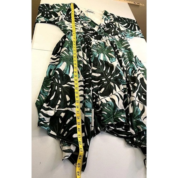 Meghan Los Angeles Sunset Dress- Palm‎ Beach Green sz LARGE NWT - Picture 8 of 9